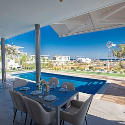 Vakantiehuis Ferienvilla Olivine Pearl mit Meerblick