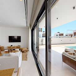 Vakantiehuis Periyiali Resort - Seitlicher Meerblick Terpsic