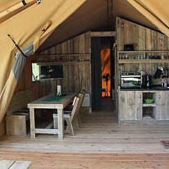 Vakantiehuis Safarizelt in Hohenlychen mit Garten und Grill