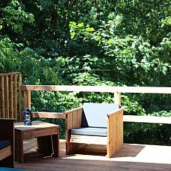 Vakantiehuis Safarizelt in Hohenlychen mit Garten und Grill
