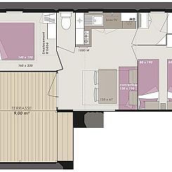 Vakantiehuis in Hohenlychen mit Grill, Loggia 1