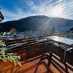 Vakantiehuis Freistehendes Ferienhaus in Sieber mit Terrasse