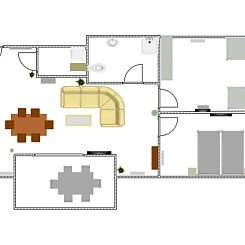 Appartement Landgut mit Dachterrasse