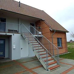 Appartement Moderne Ferienwohnung mit Balkon in Strandnähe