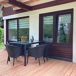 Vakantiehuis Idyllisches Ferienhaus mit Balkon und Garten