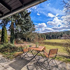Vakantiehuis Am Wald gelegenes Ferienhaus "Wolf" mit Kamin