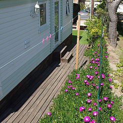 Appartement Mobiles Haus mit Blick auf das Wasser