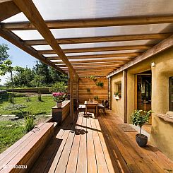 Natuurlijk gebouwd vakantiehuis