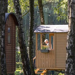 Pipowagen met terras