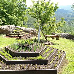 Vakantiehuis Das Gîte Fleuri mit einer herrlichen Aussicht