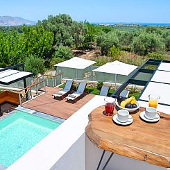 Vakantiehuis Haus in Kavallos mit privatem Pool und Panorama