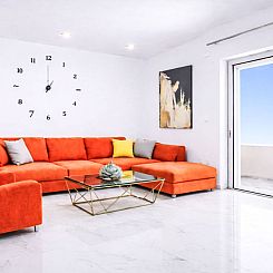 Vakantiehuis Neue Strandvilla SixStars in Chania, mit Sauna
