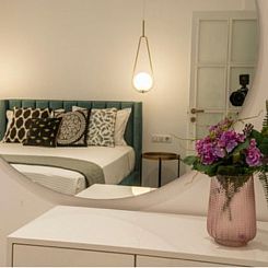 Vakantiehuis Luxuriös gestaltete Villa mit privatem Pool