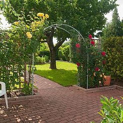 Vakantiehuis Wohnung mit Garten, Grill und Gemeinschaftspool
