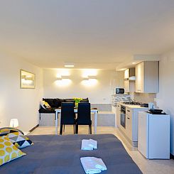Appartement Einzimmerwohnung mit Terrasse und Blick auf den 