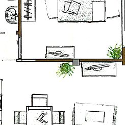 Appartement Schönes Penthouse für bis zu 4 Personen