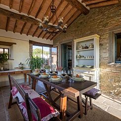Appartement Wohnung in Cortona mit Terrasse, Garten und Gril