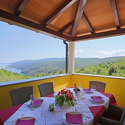 Vakantiehuis mit eigenem Pool und schönem Meerblick