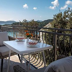 Appartement Mélanie C im ersten Stock einer Villa am Strand
