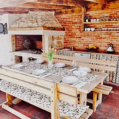 Vakantiehuis Angenehmes Haus in Posedarje mit großem Garten