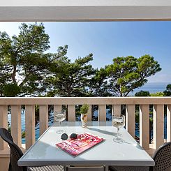 Appartement Pine Canopy Family Studio mit Balkon und Meerbli