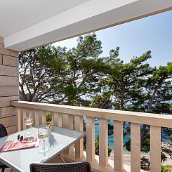 Appartement Pine Canopy Family Studio mit Balkon und Meerbli