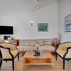 Appartement Villa Margitta mit Pool, Tennisplatz und Meerbli