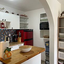 Appartement mit einer überdachten Terrasse