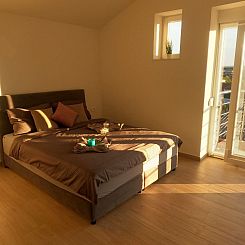 Vakantiehuis Modernes Ferienhaus mit eigenem Pool und Meerbl