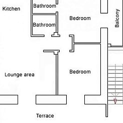 Appartement Geräumige Ferienwohnung mit Meerblick