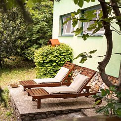 Vakantiehuis Tiny house Laurel - 70 Meter vom Strand entfern