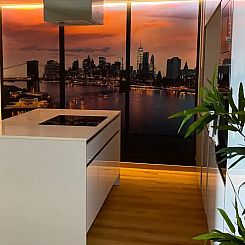 Modern appartement rivier uitzicht