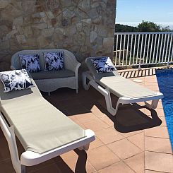 Vakantiehuis Gemütliches Ferienhaus mit Pool und Meerblick