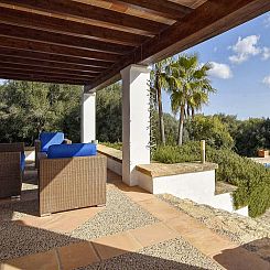 Vakantiehuis Ibizenkisches Haus mit Pool und Beachvolley-Bli