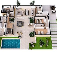 Vrijstaande woning in Banos y Mendigo