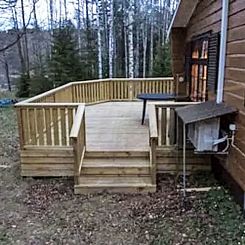 Vakantiehuis Blockhaus mit Sauna direkt am See