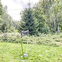 Vakantiehuis Blockhaus mit Sauna direkt am See