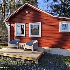 Stuga Trehörnasjön,sauna en trapboot