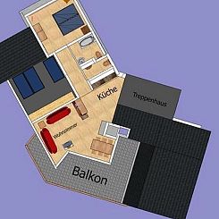 Vakantiehuis Haus Basilisk / Obere Wohnung für 5 Personen