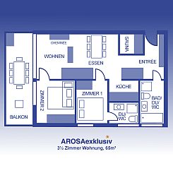 Appartement Top ausgestattete Ferienwohnung mit Balkon
