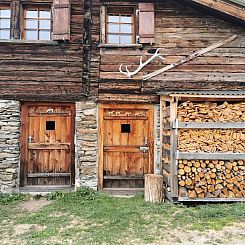 Vakantiehuis Alphütte Murmolta auf der Sonnenterrasse im Wa