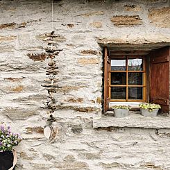 Vakantiehuis Alphütte Murmolta auf der Sonnenterrasse im Wa
