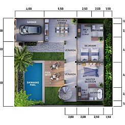 Vrijstaande woning in Perancak