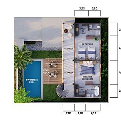 Vrijstaande woning in Perancak