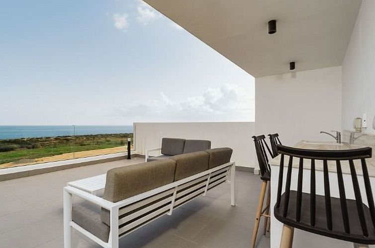 Vakantiehuis Periyiali Resort - Seitlicher Meerblick Villa E