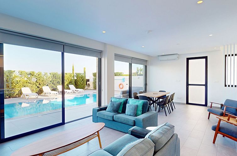Vakantiehuis Periyiali Resort - Seitlicher Meerblick Villa E