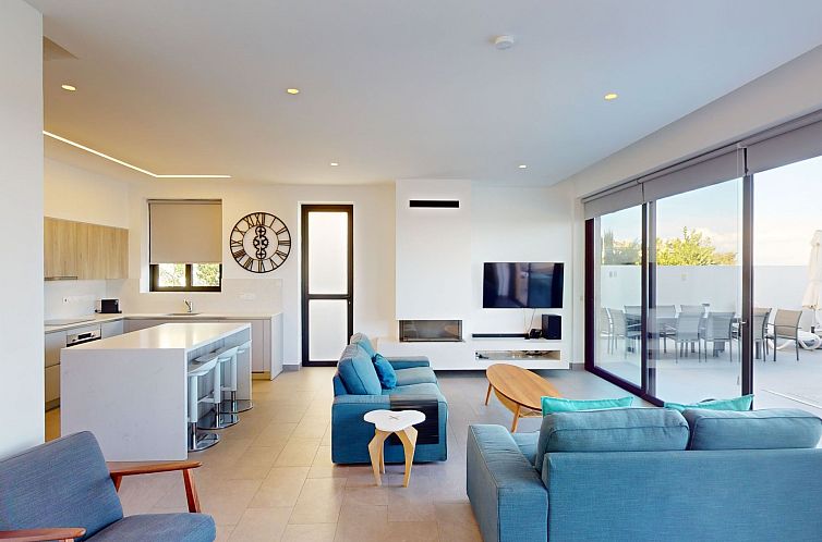 Vakantiehuis Periyiali Resort - Seitlicher Meerblick Villa E