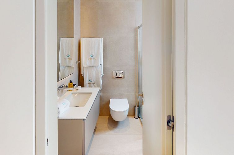 Vakantiehuis Periyiali Resort - Seitlicher Meerblick Villa E