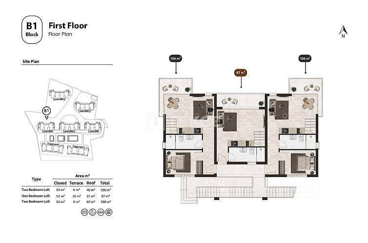 Appartement in Tatlısu