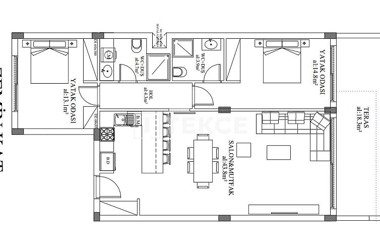 Appartement in Yeni Bogazici